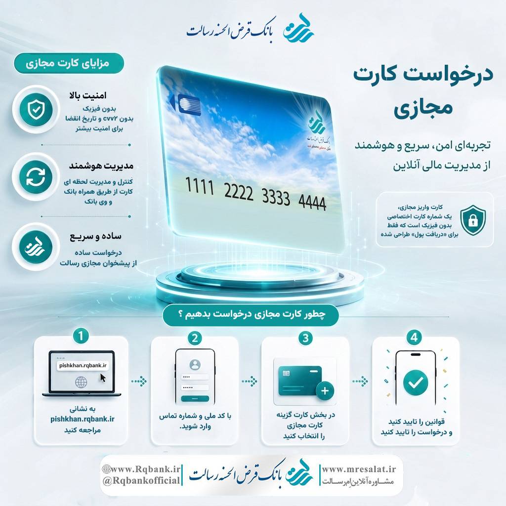درخواست کارت مجازی